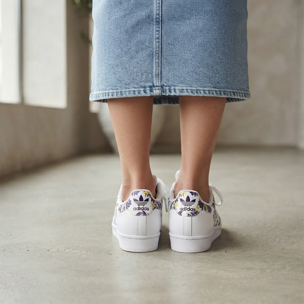 adidas Adidas Women's White Shell-Toe Sneakers