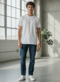 Calvin Klein White Crew Neck Cotton Jersey T-Shirt Regular F