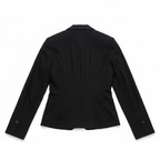 Women's Tailored Black Notched Lapel Blazer