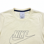 Nike Men's Pale Yellow Graphic Logo T-Shirt - Size M
