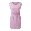 esmara Women's Pink Elastic Waist Jersey Mini Dress with Poc
