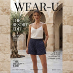 Navy Blue Polka Dot Relaxed High-Waist Shorts