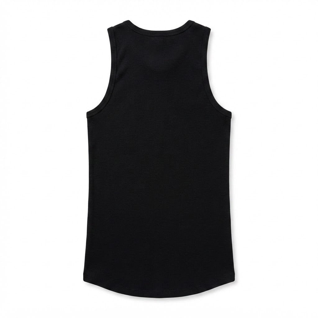 LIVERGY Men's Classic Black Cotton Tank Top