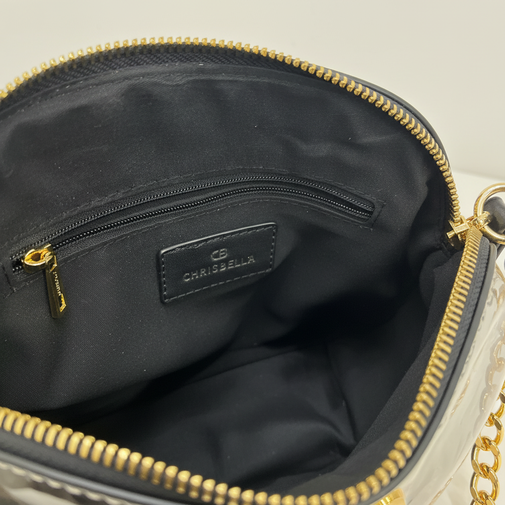 Chrisbella Women's Monogram Crossbody Bag - Gold Hardware