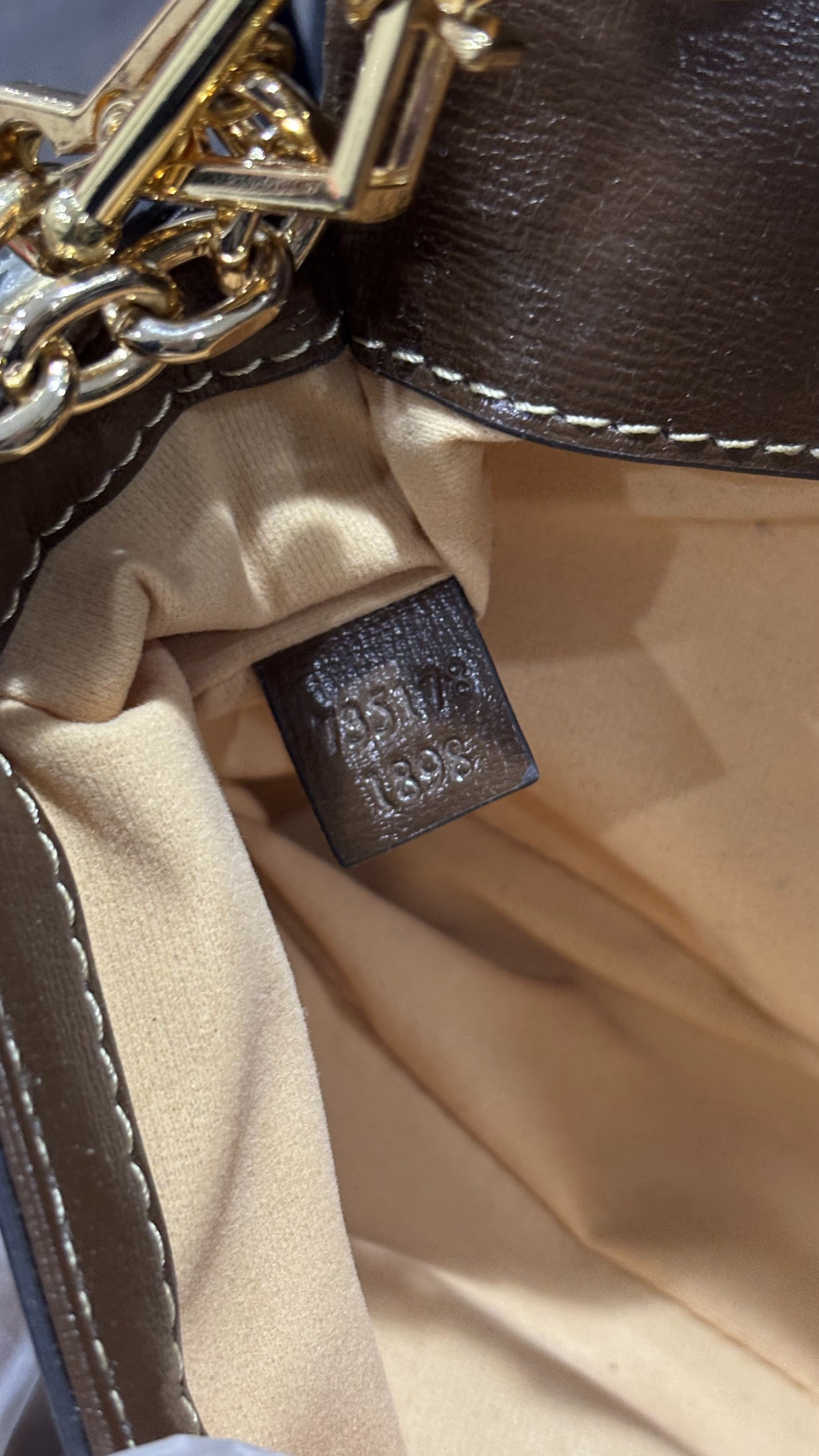 Gucci Gucci Horsebit 1955 Small GG Supreme & Leather Bag