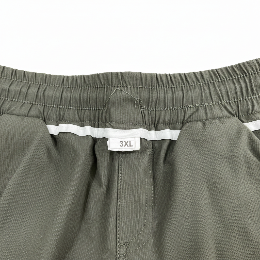 Six COLLECTION Men's Olive Green Drawstring Tapered Trousers
