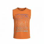 F&F Kids Orange Graphic Sleeveless Cotton Tank Top
