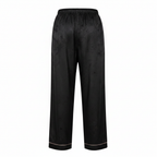 Nayomi Black Jacquard Nightwear Pyjama Pants