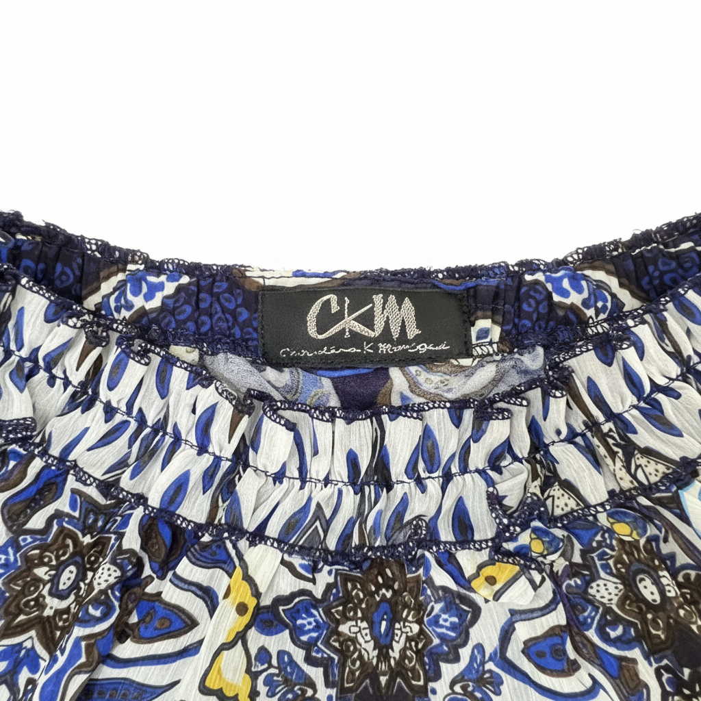 H&M White Floral Embroidered Short Sleeve Top