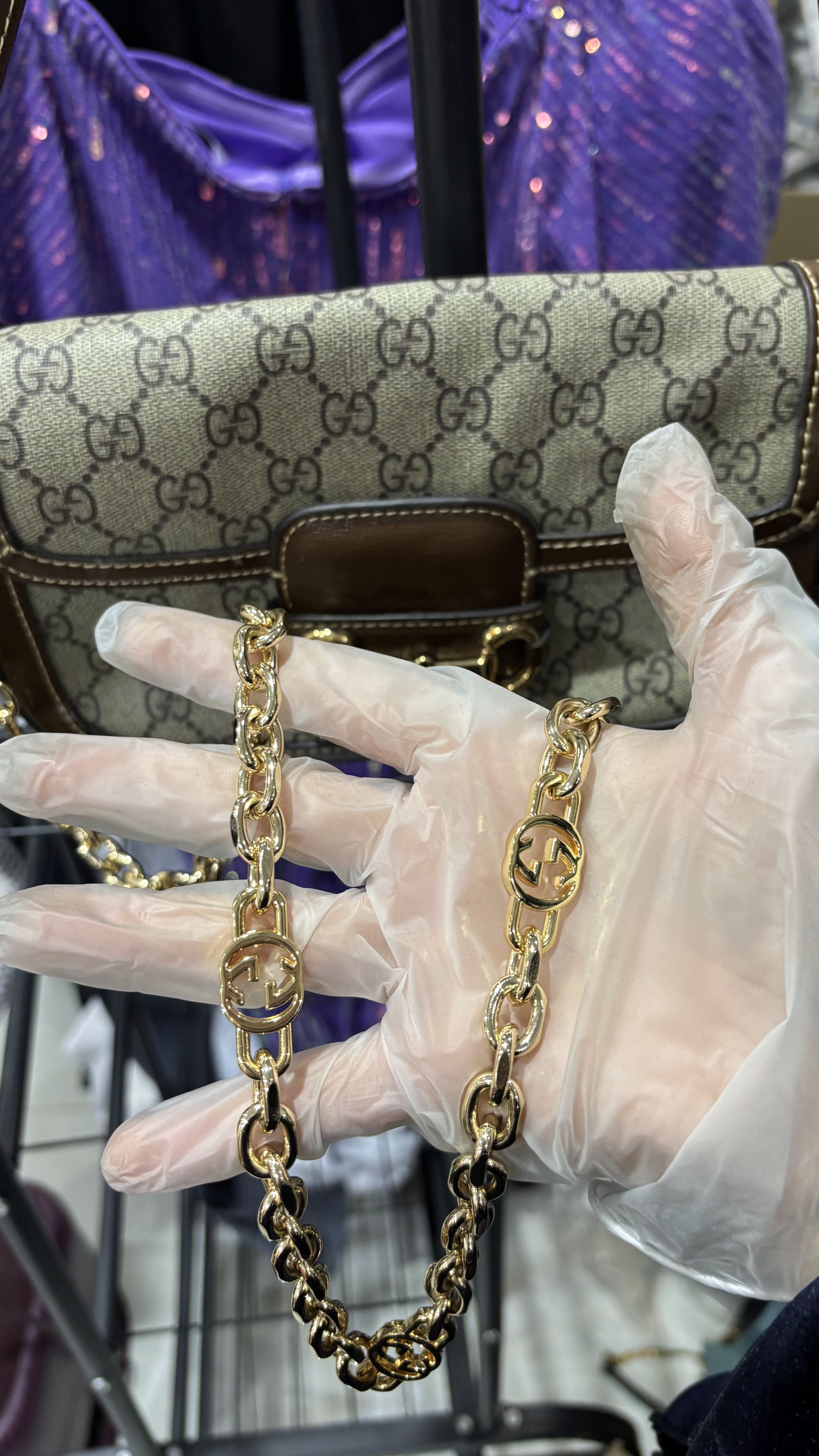 Gucci Gucci Horsebit 1955 Small GG Supreme & Leather Bag