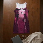 SHEIN SXY Plum Abstract Painterly Print Sleeveless Midi Colu