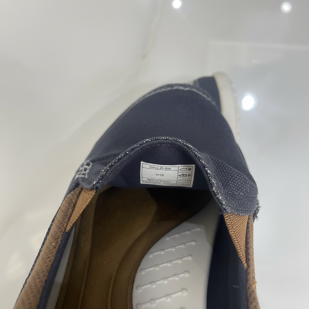Tommy Hilfiger Men's Navy Canvas Slip-On Shoes