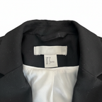 Women's Tailored Black Notched Lapel Blazer
