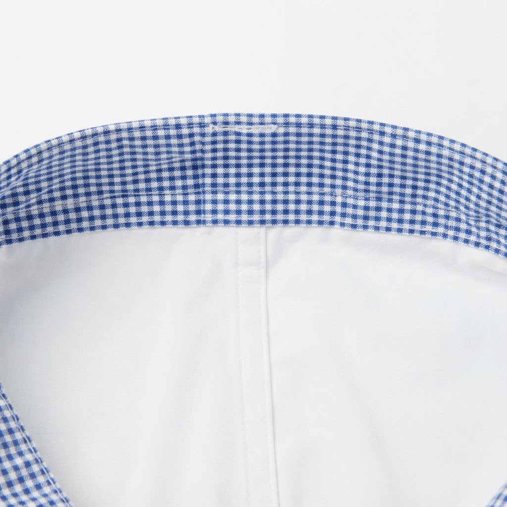 UNIQLO Women's Blue Gingham Drawstring Tailored Trousers