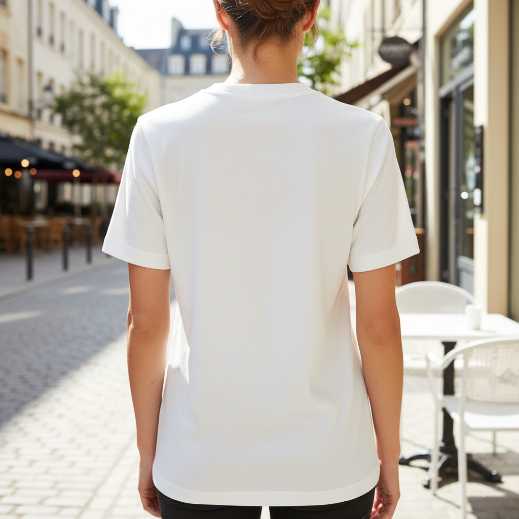 adidas Women's White Logo Cotton Crew Neck T-Shirt