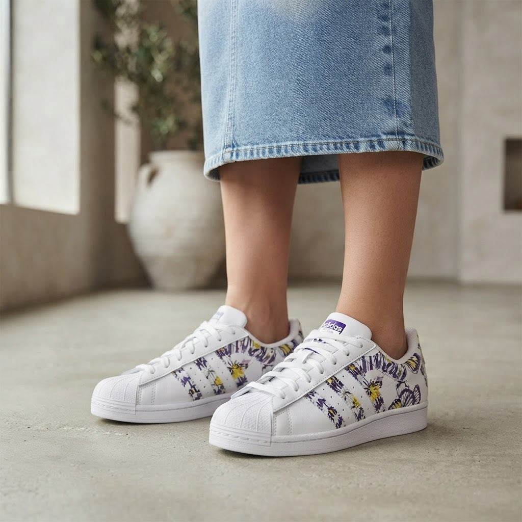 adidas Adidas Women's White Shell-Toe Sneakers