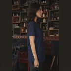 KOOKAÏ Navy Blue Short Sleeve Crew Neck Cotton Jersey T-Shir