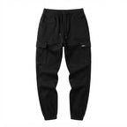 Women's Black Cargo Jogger Trousers with Utility Pockets