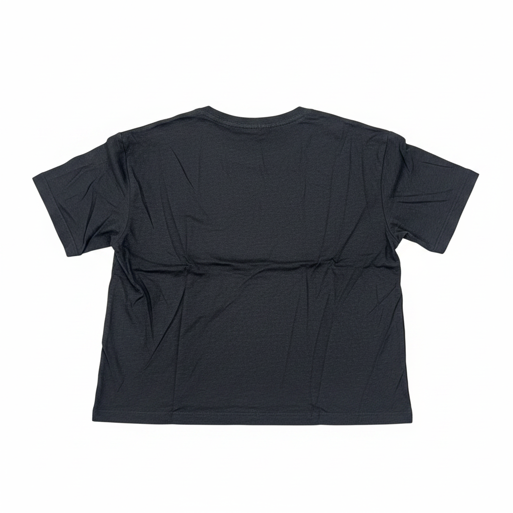 Women's Charcoal Black V-Neck Relaxed T-Shirt