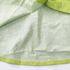 Women's Lime Green Polka Dot Button-Down Shirt