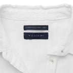 Women's White Relaxed Fit Long Sleeve Linen Shirt