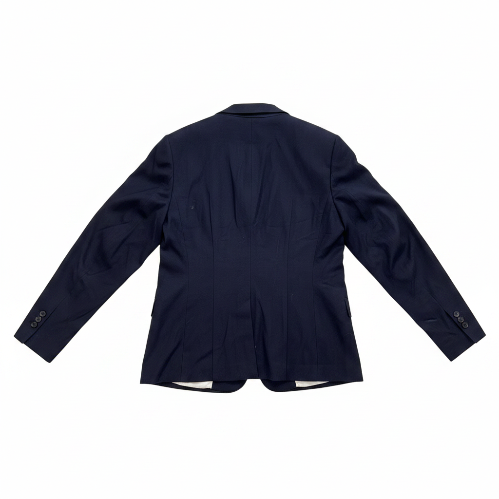 H&M Women's Navy Blue Tailored Single Button Blazer