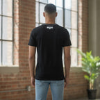 Calvin Klein Jeans Black Short-Sleeve T-Shirt with White Log