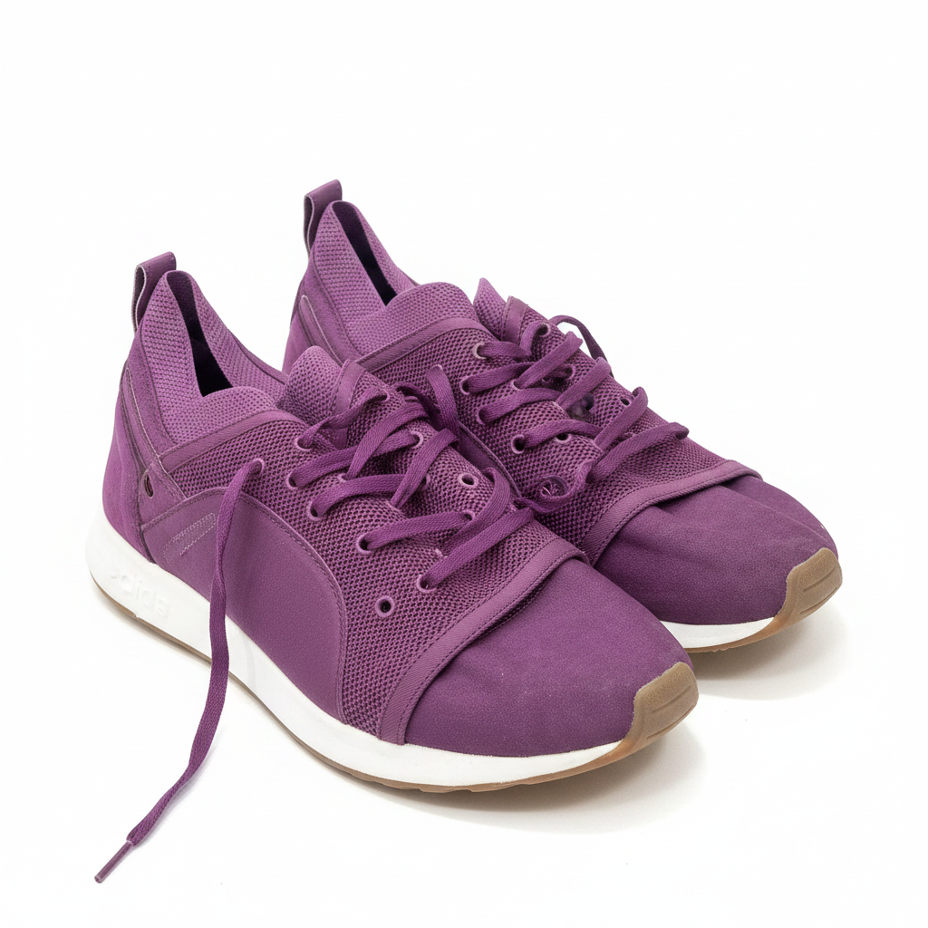 Puma Purple Mesh Low-Top Athletic Sneakers