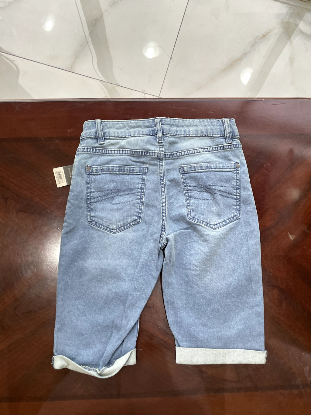 esmara Light Blue Washed Cuffed Denim Shorts