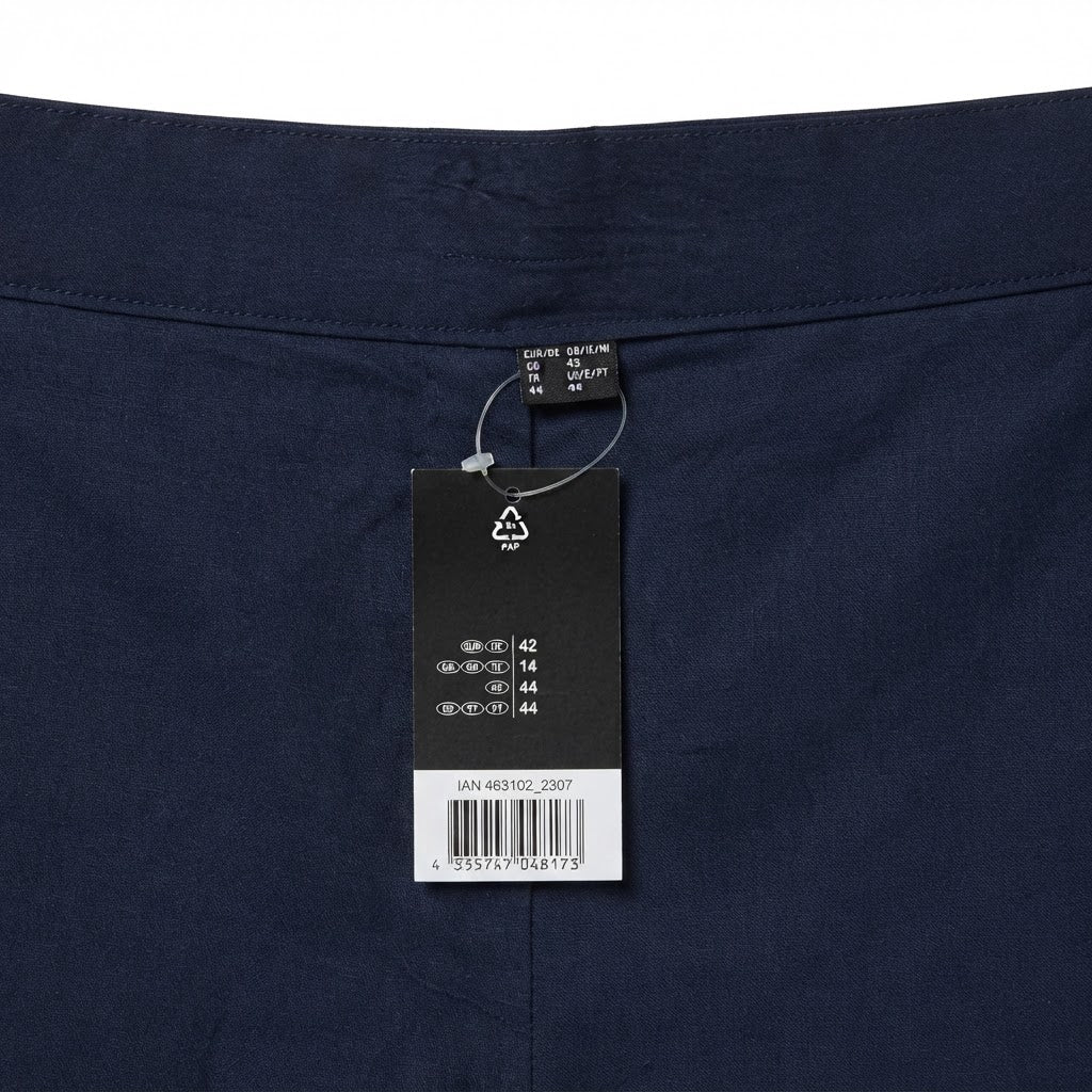 Women's Navy navy Pleated High-Waist Summer Shorts