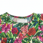 PRIMARK CARES Kids Green Tropical Floral Flutter Sleeve Dres