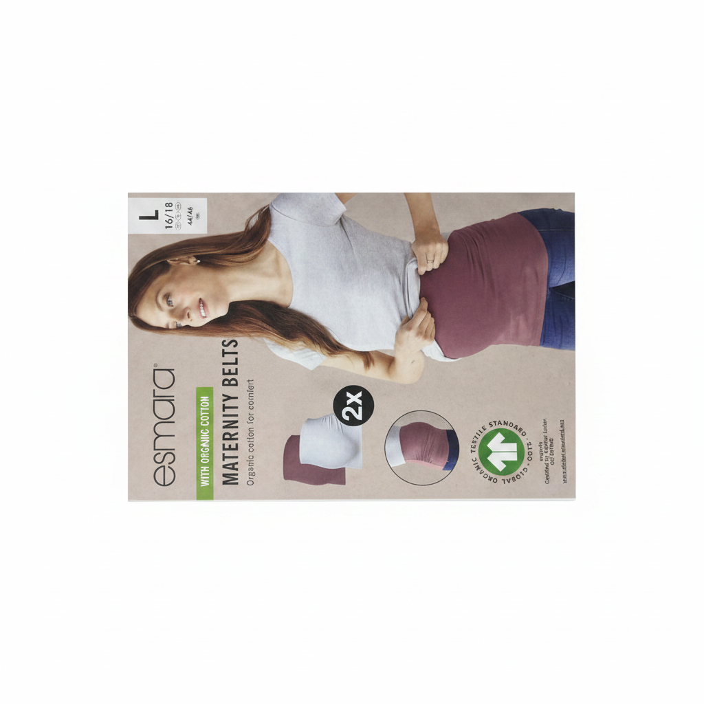 Esmara Women's 2-Pack Cotton Maternity Belly Bands