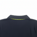 Women's Navy Blue Cotton Pique Polo Shirt