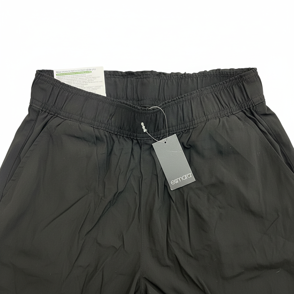 Esmara Women's Black Wide-Leg Viscose Trousers - Size L