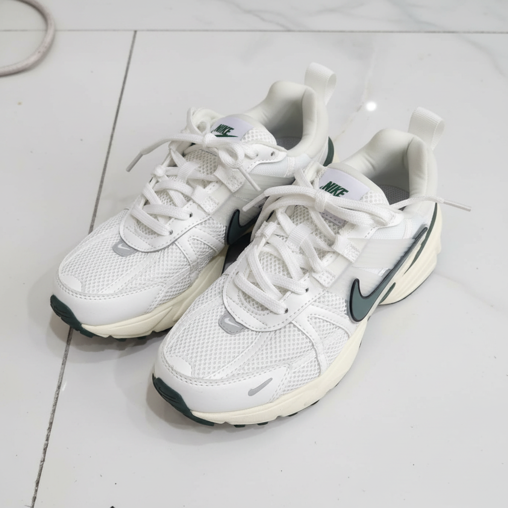 Nike P-6000 White and Green Men's Sneakers
