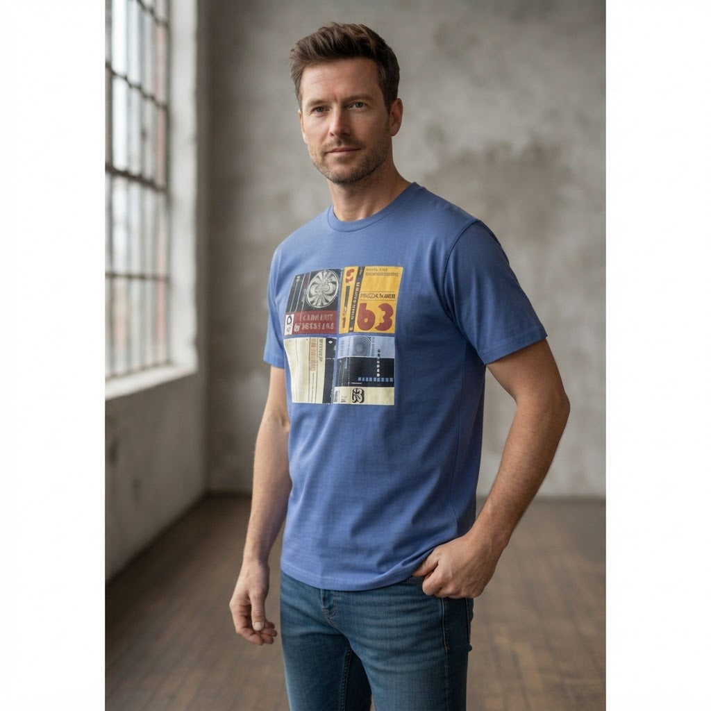 Ben Sherman Periwinkle Blue Graphic Tee - Carnaby Sessions T