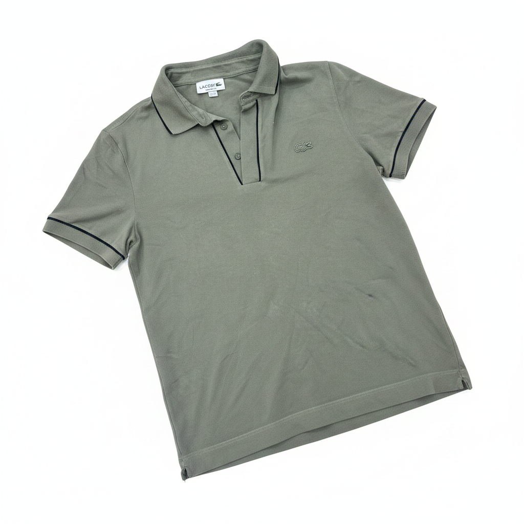 Lacoste Men's Regular Fit Piqué Polo Shirt - Olive Green