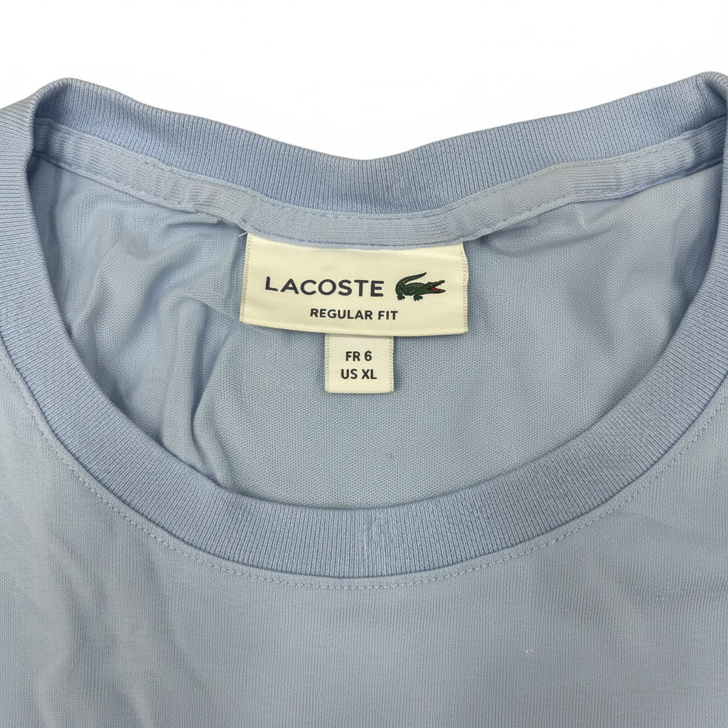 Lacoste Men's Regular Fit Light Blue T-Shirt - Size XL