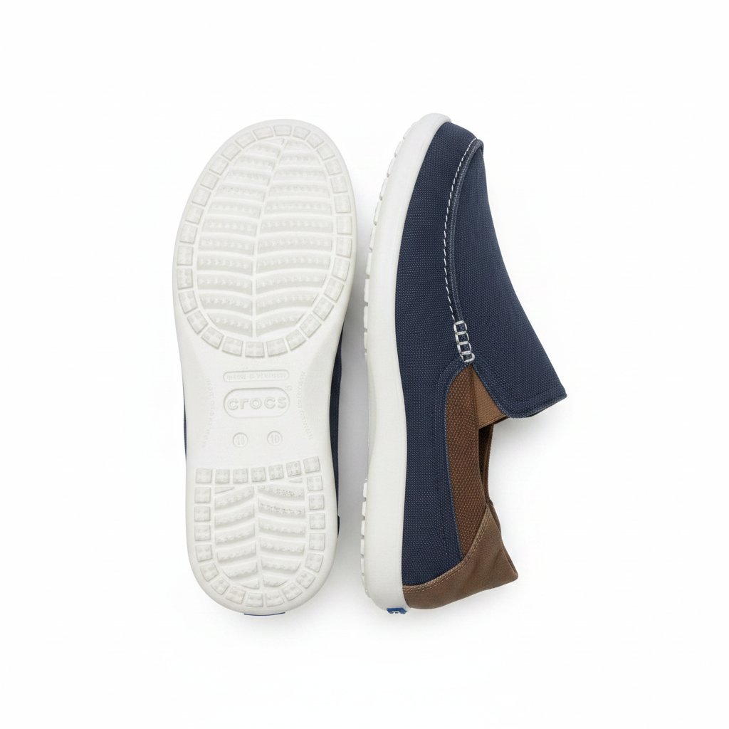 Tommy Hilfiger Men's Navy Canvas Slip-On Shoes