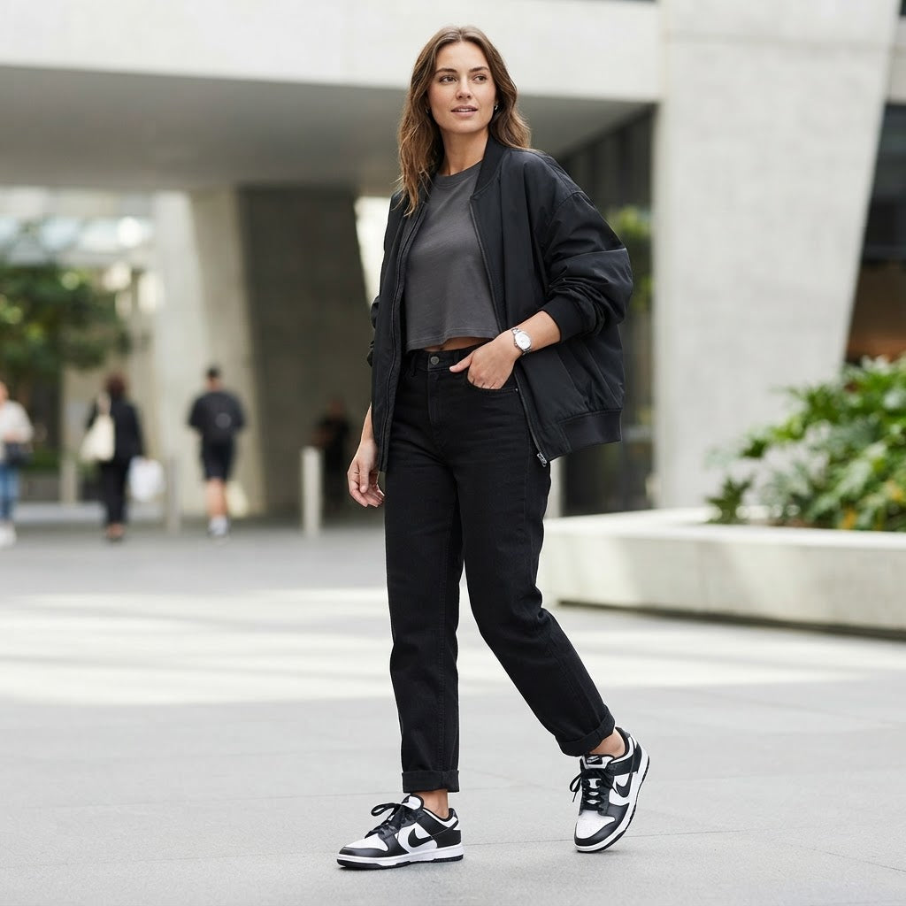 NIKE Nike Dunk Low Panda Black White Sneakers