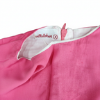Girls Pink and Striped Linen Sleeveless Party Dress Size 4