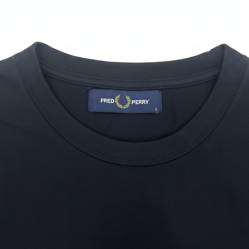 Fred Perry Men's Tri-Color Block Logo T-Shirt - Size L