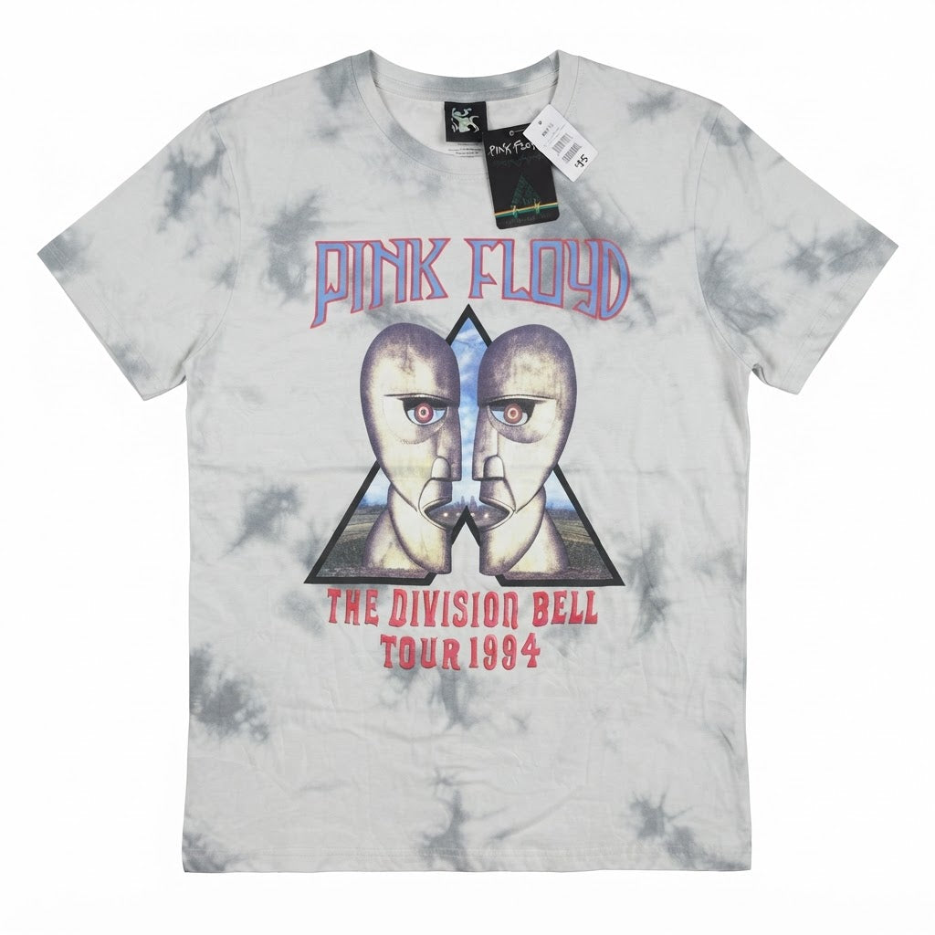 Pink Floyd Grey Tie-Dye Graphic Band T-Shirt with 1994 Tour