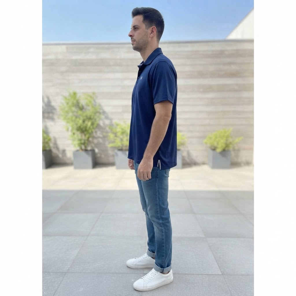 Under Armour Royal Navy Blue Loose Fit Performance Polo Shir