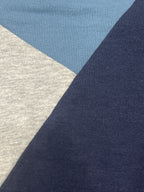 CRIVIT Men's Color-Block Crewneck Sweatshirt - Navy/Grey
