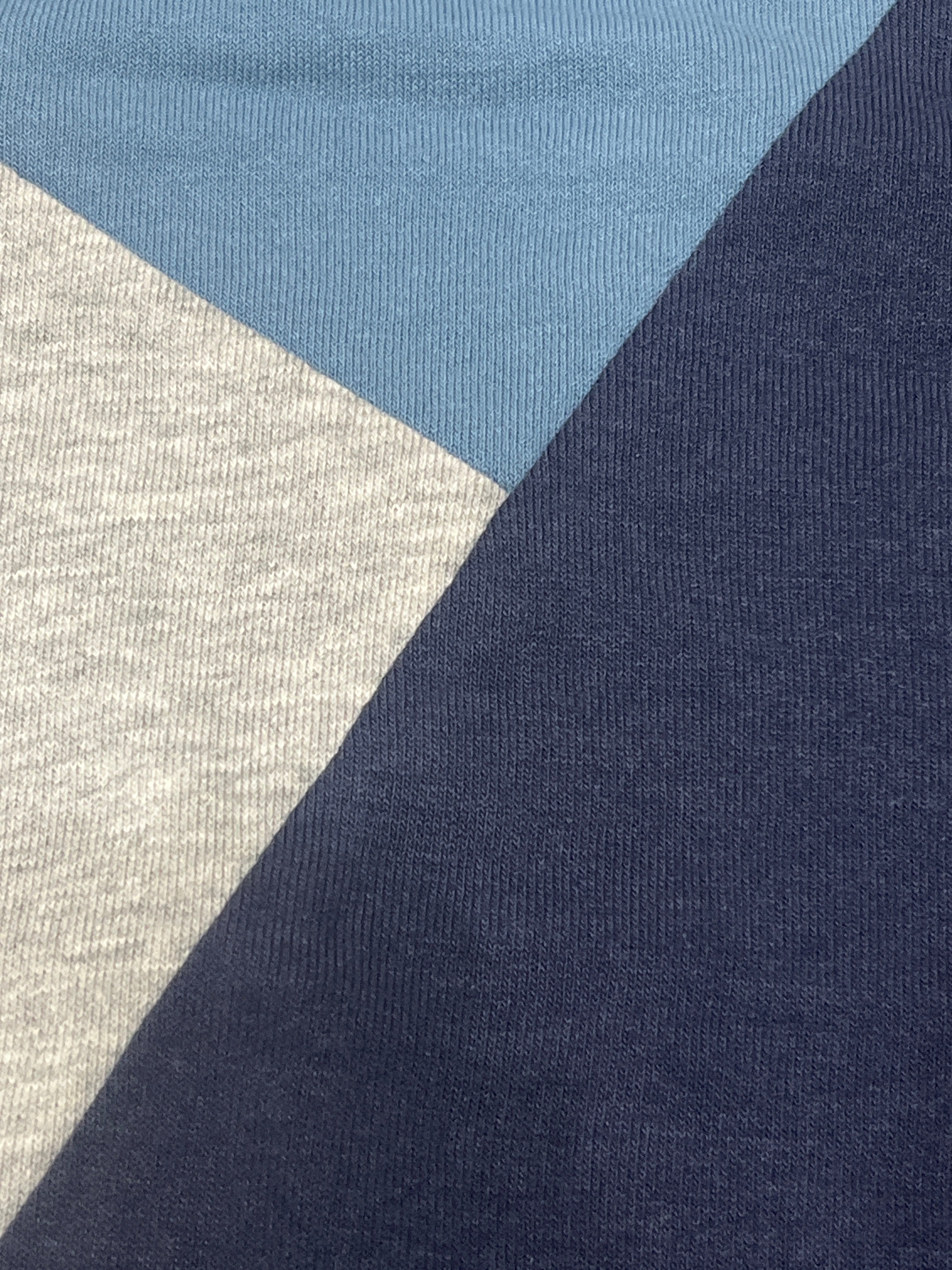 CRIVIT Men's Color-Block Crewneck Sweatshirt - Navy/Grey