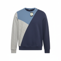 CRIVIT Men's Color-Block Crewneck Sweatshirt - Navy/Grey
