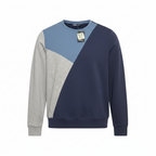 CRIVIT Men's Color-Block Crewneck Sweatshirt - Navy/Grey