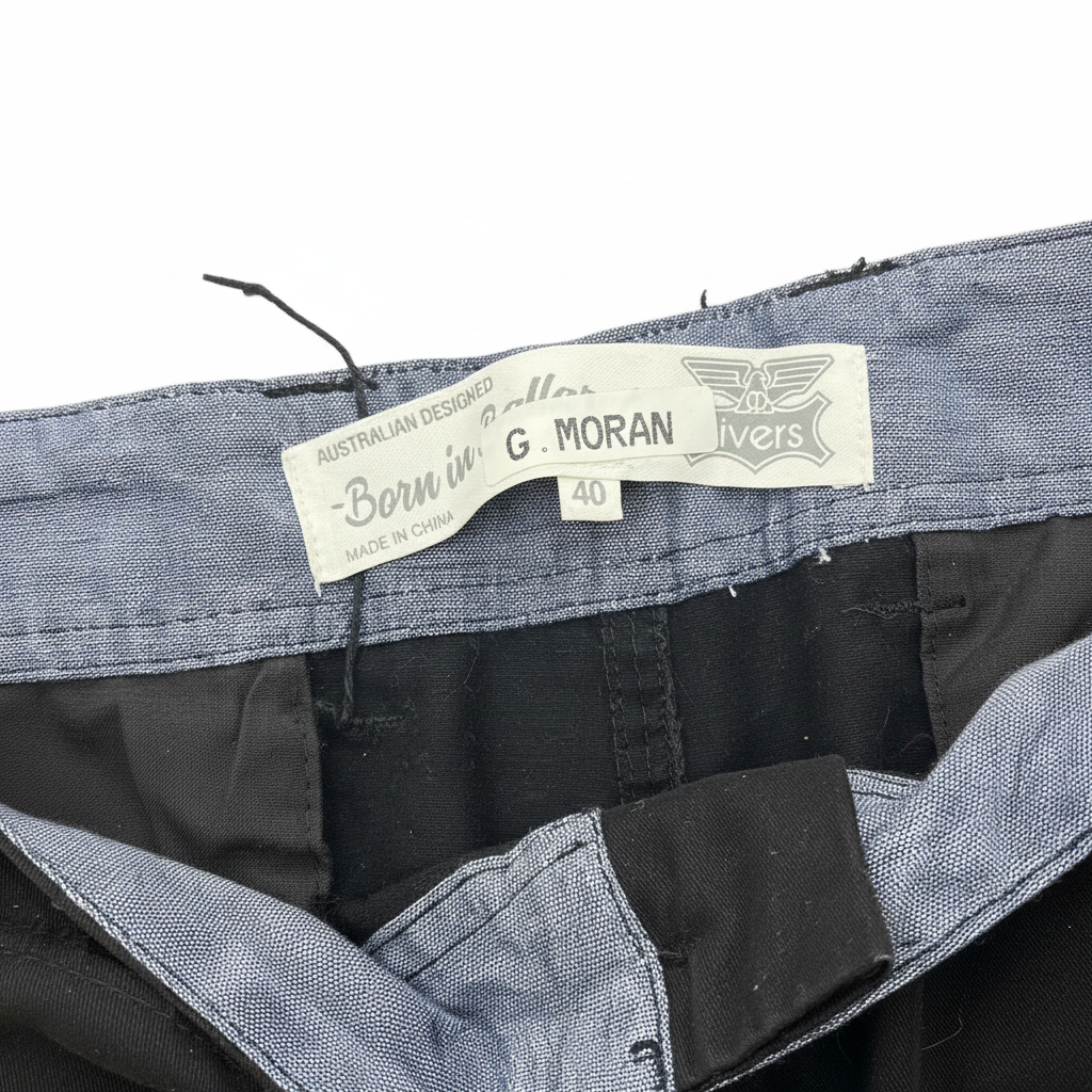Rivers Men's Black Cargo Utility Pants - Size 40