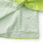 Women's Lime Green Polka Dot Button-Down Shirt